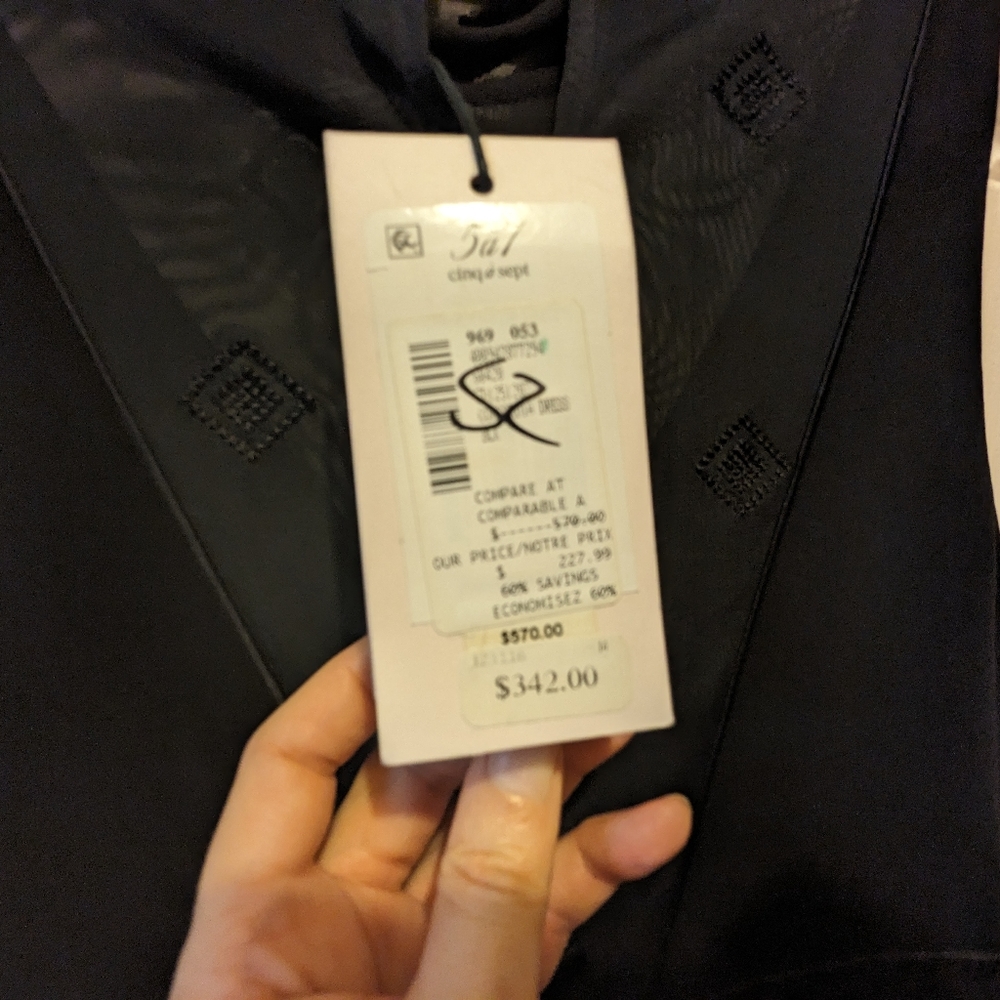 Cinq a Sept Concordia Little Black Dress Fit & Flare Size 2 NEW! - Picture 12 of 16